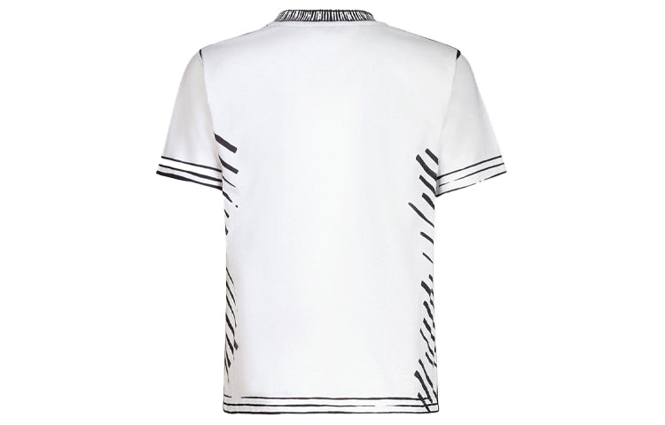 FENDI Series Contrasting Colors Cotton Short Sleeve White FS7254AC6MF0ZNM