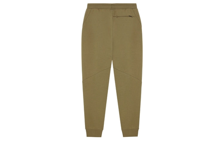 New Balance Logo Casual Cotton Sweatpants Asia Sizing 'Olive Green' AMP14315-OV