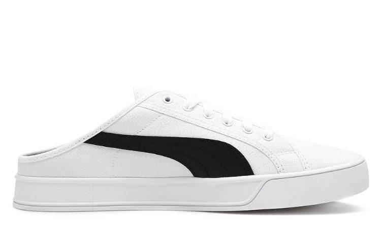 PUMA Smash Vulc Mule White/Black 309680-01