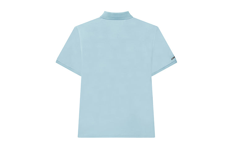 FILA Logo Sports Knit Polo Shirt Blue F11M038125F-TQ