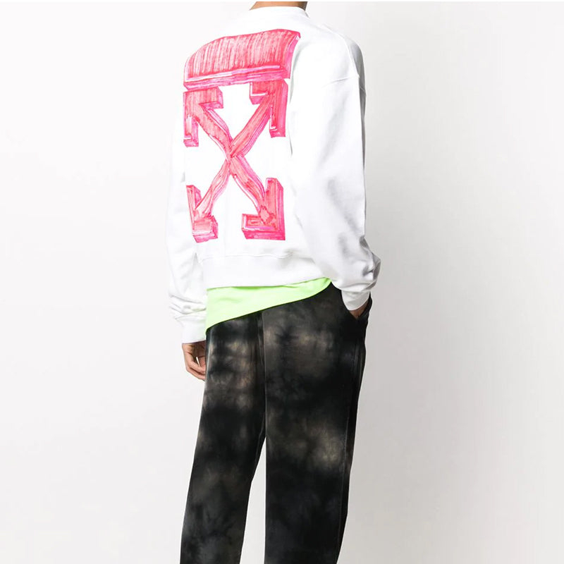 Off-White Marker Arrows Crew-Neck Sweatshirt OMBA035E20FLE0020125