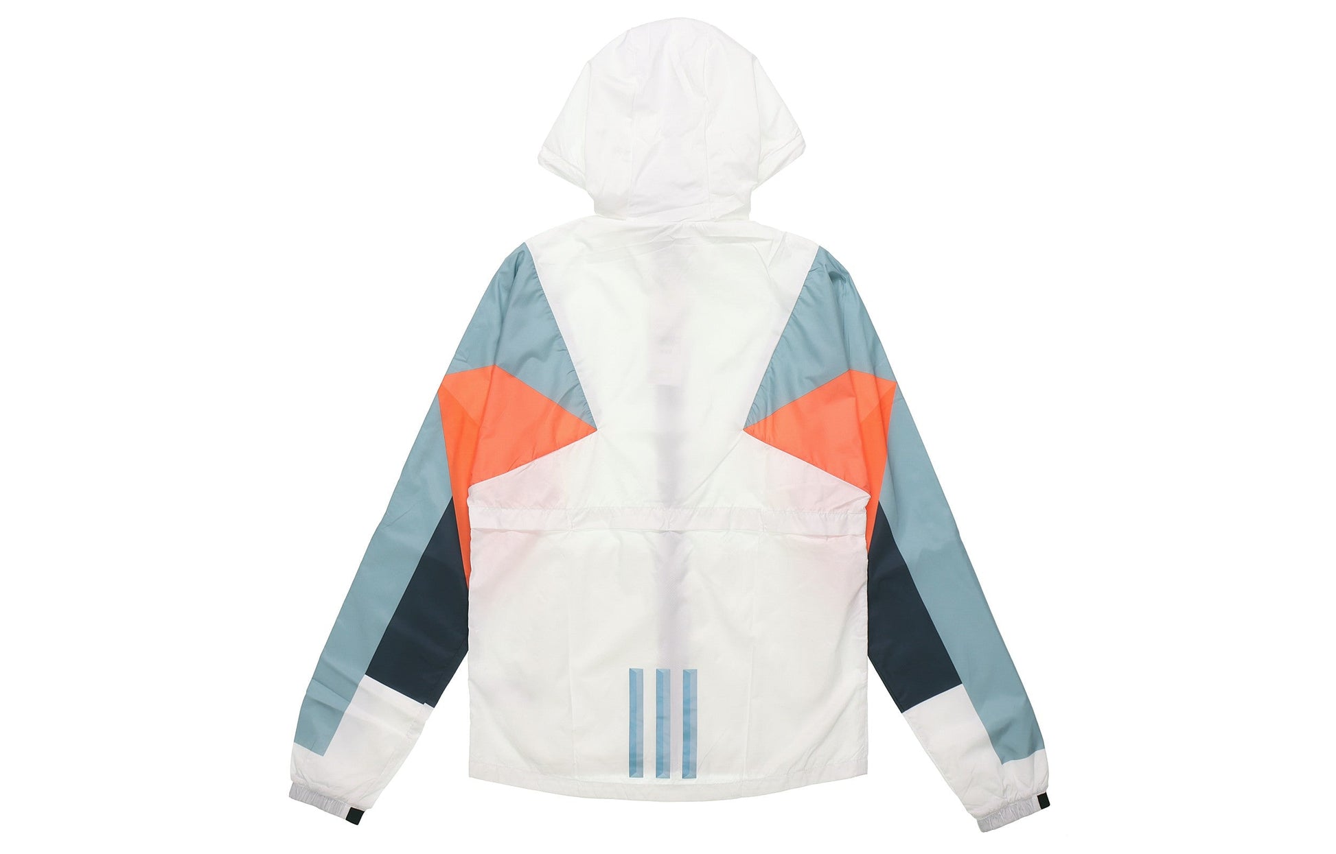 adidas neo hooded Zipper Windproof Jacket White / Blue DW8109