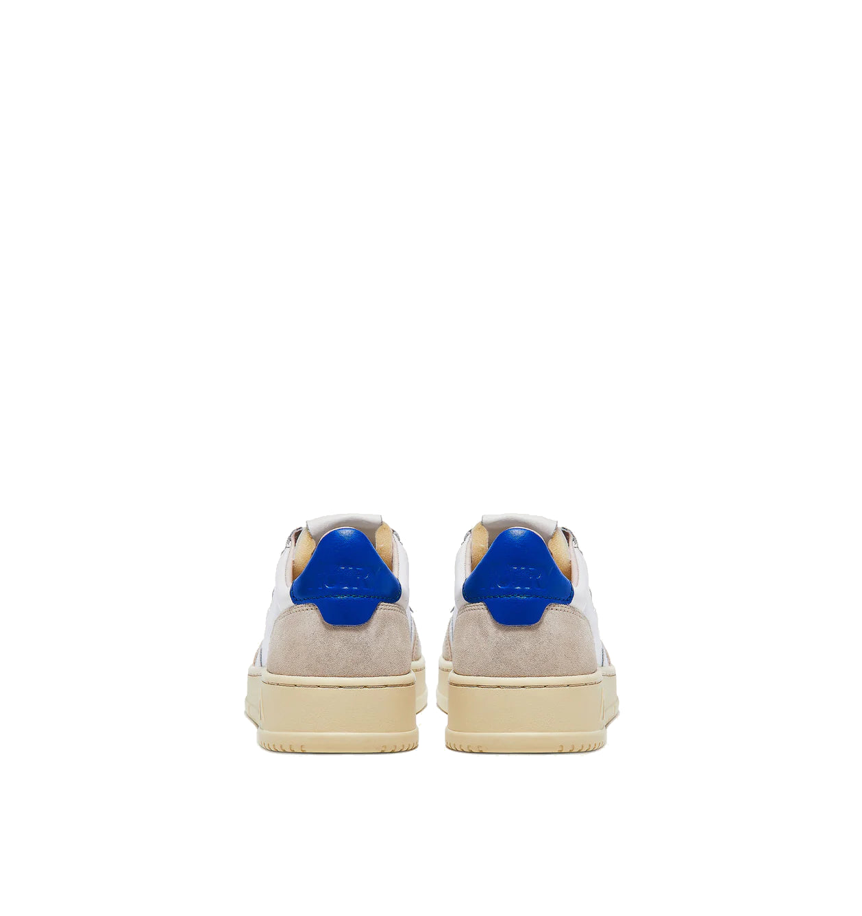 AUTRY Medalist Low Leather and Suede 'White Beige Blue' AULM-LS49