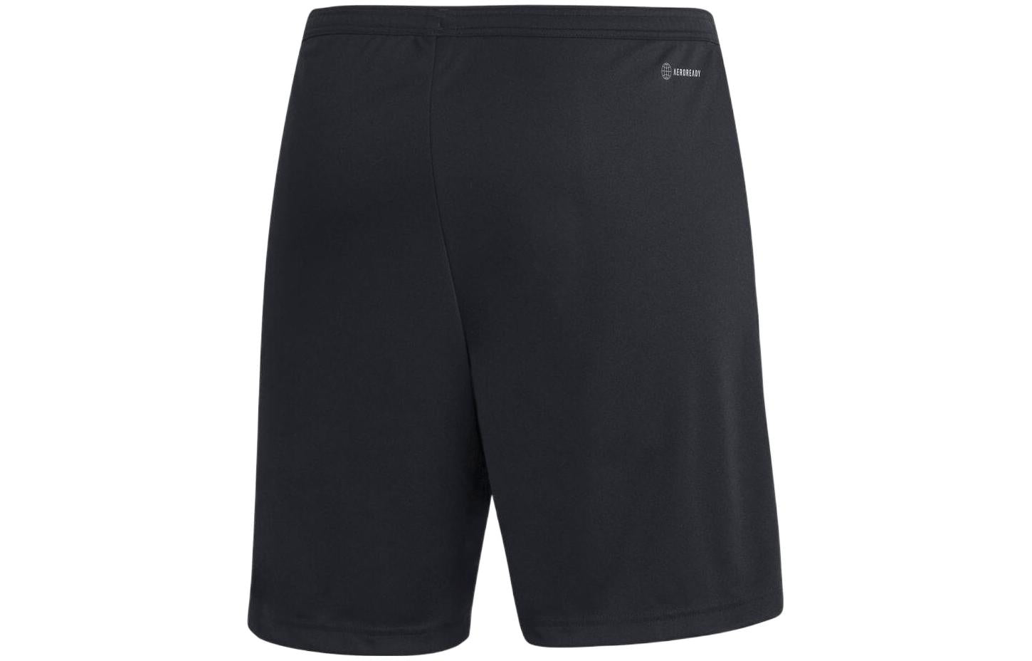 Men's adidas Solid Color Logo Printing Straight Casual Shorts Black H57504