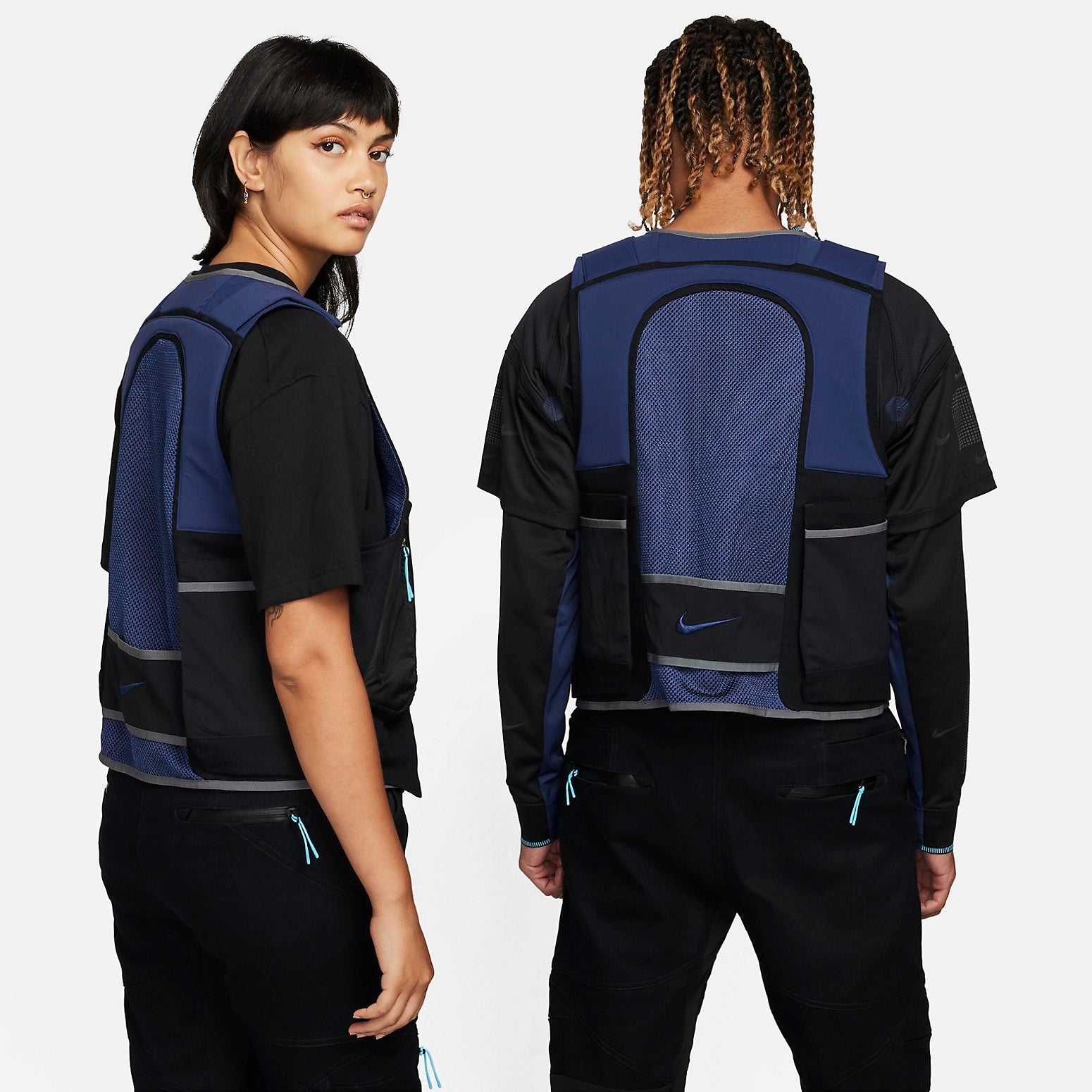 Nike ISPA Gilet 2.0 Vest Asia Sizing 'Black Midnight Navy' FB2376-010
