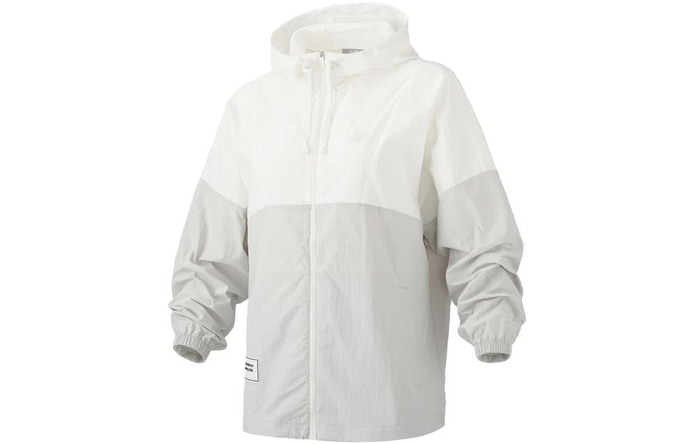 (WMNS) New Balance Authentic Sport Jacket Asia Sizing 'White Grey' 5AD37632-LGR
