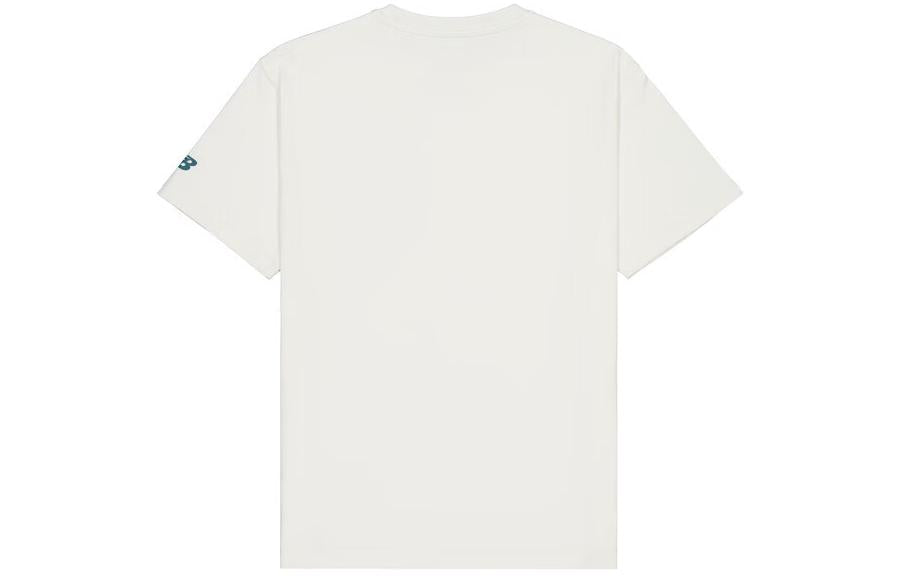 New Balance Small NBSC Graphic T-Shirt Asia Sizing 'White Green' AMT42331-CIC