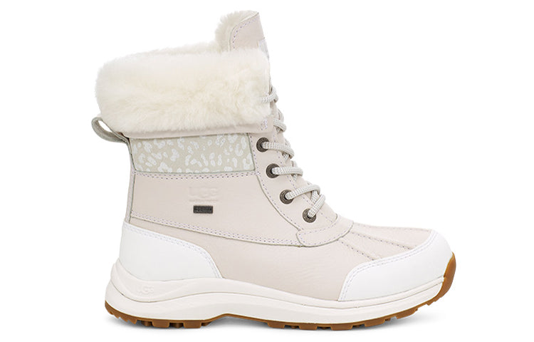 (WMNS) UGG Adirondack III Snow Leopard Snow Boots White 1112311-WHT