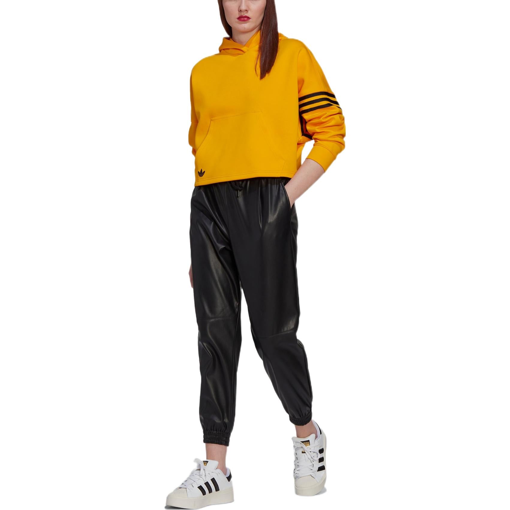 (WMNS) adidas Adicolor Neuclassics Hoodie 'Yellow' HT8846