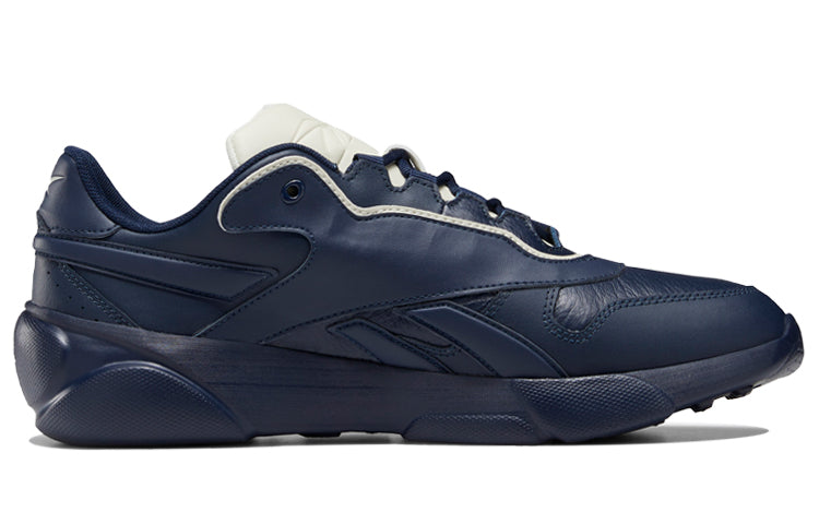 Reebok Premier Classic Leather Stylish Wear-Resistant Sports Navy Blue DV8608
