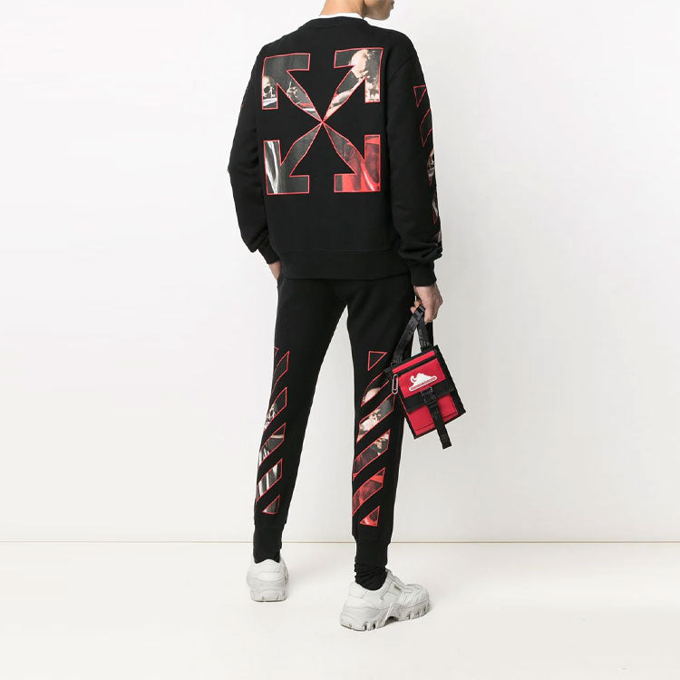 Off-White Men s SS21 Caravaggio Sports Pants Black OMCH035R21FLE0031025