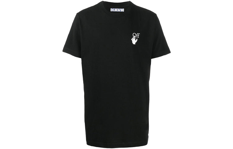 Off-White Agreement Printing Short Sleeve Black OMAA027F20FAB0131001