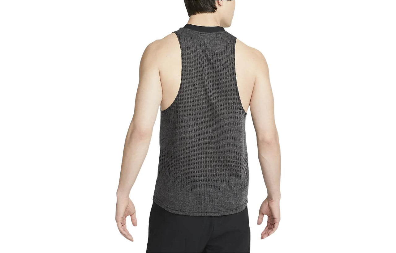 Men's Nike Pro Dri-FIT Solid Color Small Logo Training Gray Vest DM6495-010