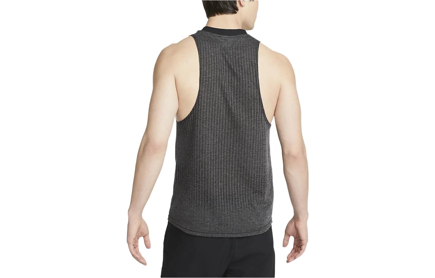 Men's Nike Pro Dri-FIT Solid Color Small Logo Training Gray Vest DM6495-010