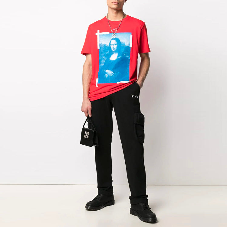 Off-White SS21 Logo Cargo Sweatpants Slim Fit Version Black OMCH036S21FLE0011001