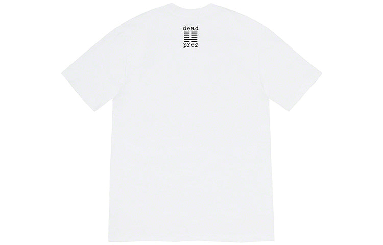 Supreme FW19 Week 15 x Dead Prez RBG Tee Crossover Round Neck Printing Short Sleeve Unisex White SUP-FW19-10773