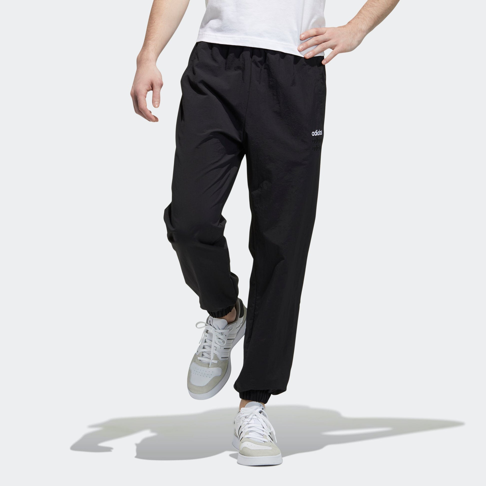 adidas neo M CE C+ WV TP Athletics Running Sports Woven Long Pants Black GP4884