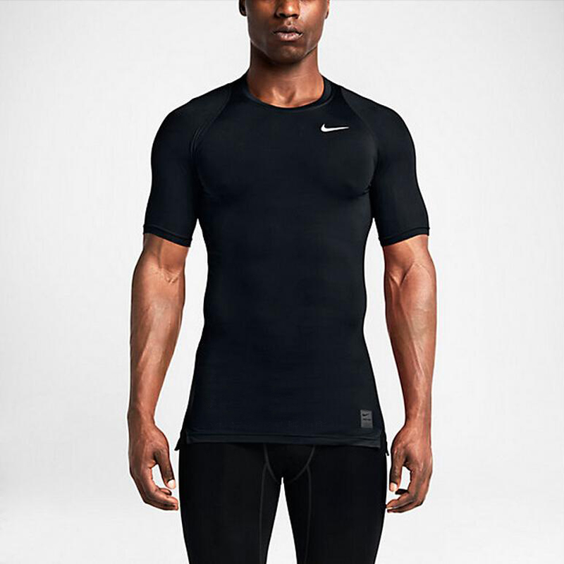 Nike Pro Cool T-shirt 'Black White' 826593-010