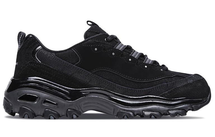 (WMNS) Skechers D'LITES 1.0 Low-Top Running Shoes Black 11929-BBK