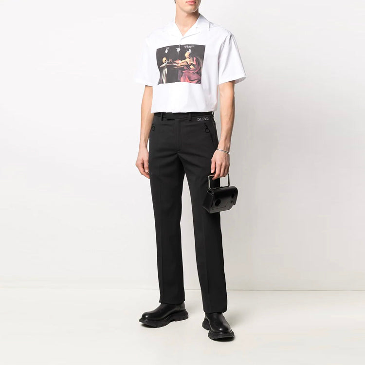 Men's Off-White SS21 Black Long Pants/Trousers OMCA168R21FAB0011000