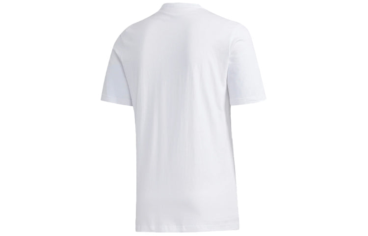 adidas Training Running Sports Round Neck Short Sleeve White FS9758
