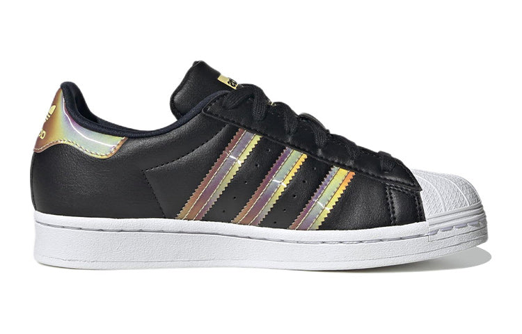 (GS) adidas Superstar J 'Iridescent - Black' HQ4364
