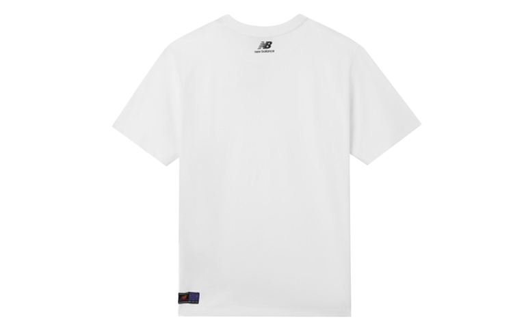 New Balance Men's New Balance Contrasting Colors Alphabet Printing Short Sleeve White NEA25021-WT