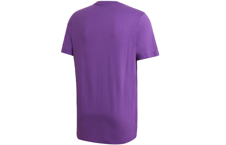 adidas originals Casual Sports Round Neck Pullover Short Sleeve Purple GD2549