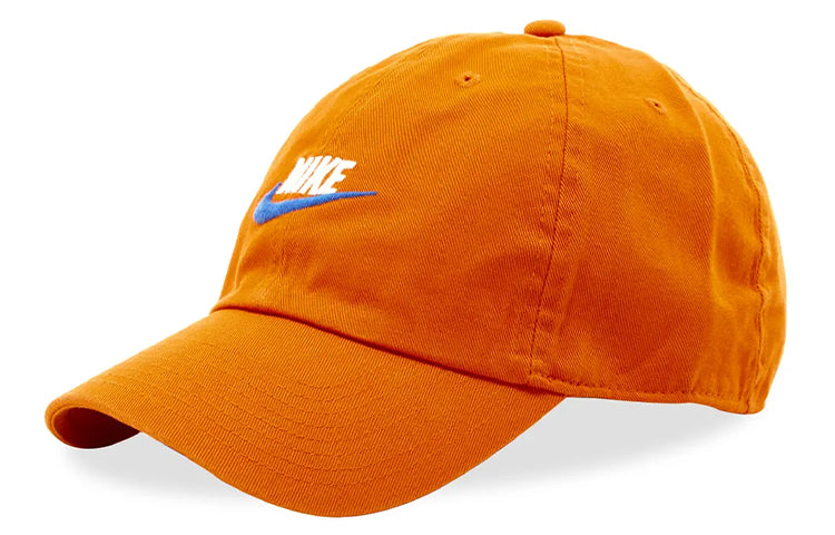 Nike Sportswear Heritage86 Futura Washed Cap 'Orange University Blue White' 913011-847