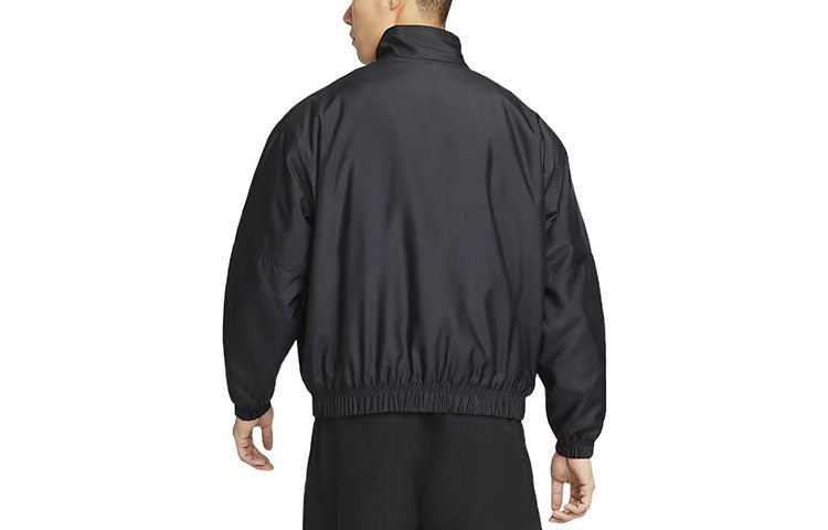 Nike Solid Color Logo Stand Collar Jacket Asia Sizing 'Black' DN1267-011