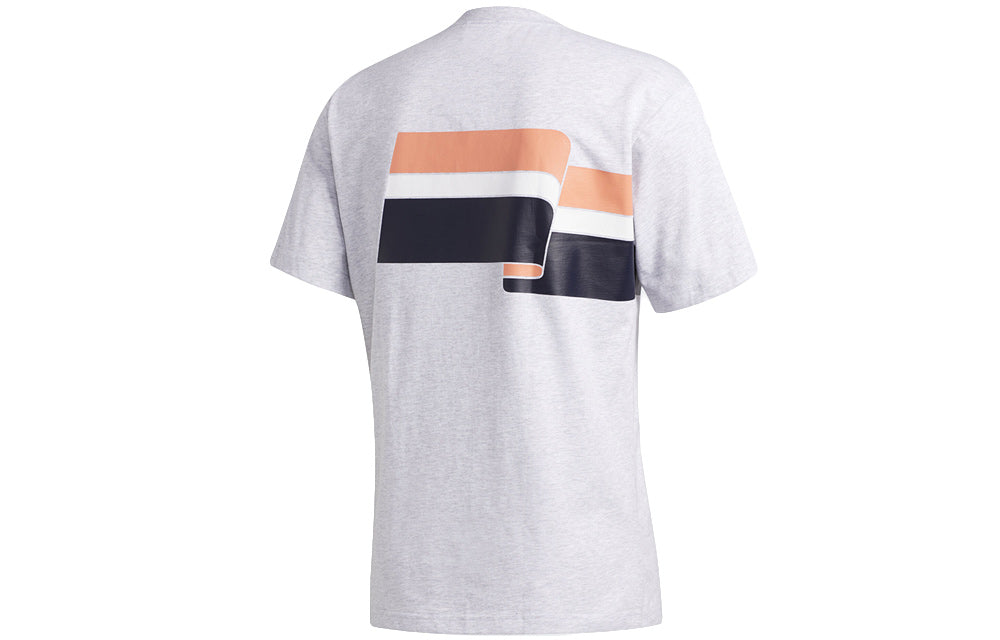 adidas originals Athleisure Casual Sports Round Neck Short Sleeve Gray FM1532