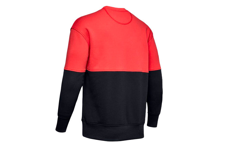 Men's Under Armour Fleece Training Sports Black Orange 1351094-001