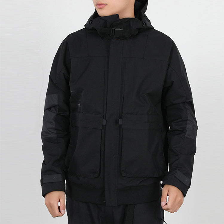 adidas Th Jkt Func Fleece Lined Casual Sports Hooded Jacket Black GM4397