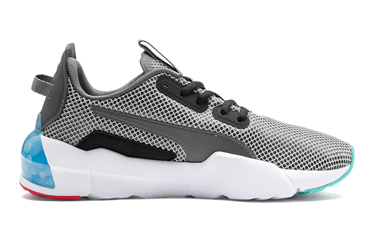 (GS) PUMA Cell Phase Low Top Running Shoes Grey/White/Blue 192830-01