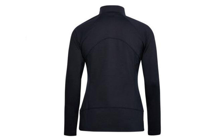(WMNS) Under Armour Zipper Sports Tops Black 1356643-001