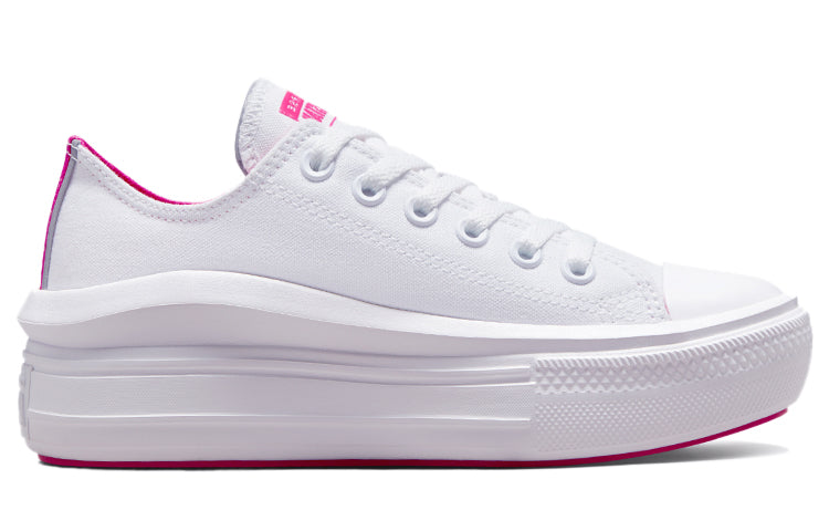(WMNS) Converse Chuck Taylor All Star Move Low 'White Purple' 572071C
