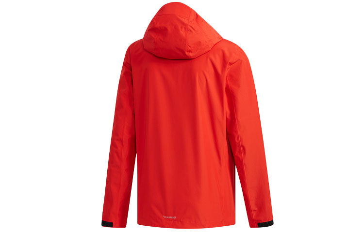 adidas Wandertag Sol J Outdoor waterproof Hooded Jacket Red FI6647