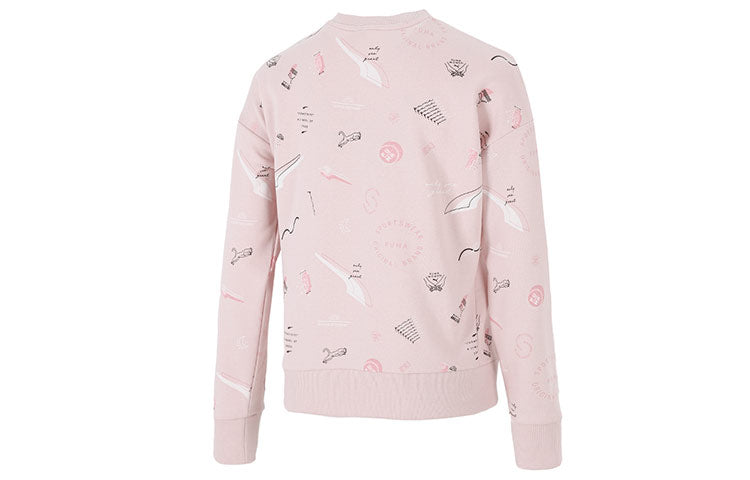 (WMNS) PUMA Formstripe Aop Crewneck Casual Sports Breathable Round Neck Hoodie 534465-36
