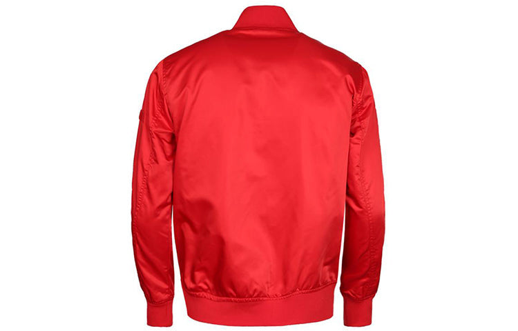 Converse Casual Sports Stand Collar Baseball Jacket Asia Sizing 'Red' 10007769-A03