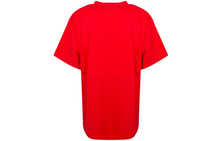 Balenciaga Slime Oversized T-shirt 'Red White' 676589TLVF16407