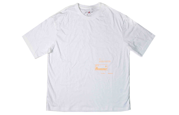 Air Jordan 23 Engineered Alphabet Printing Short Sleeve White CD5601-100