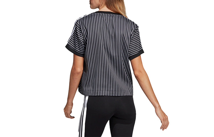 (WMNS) adidas originals 3 Stripes Printing Black DU9869