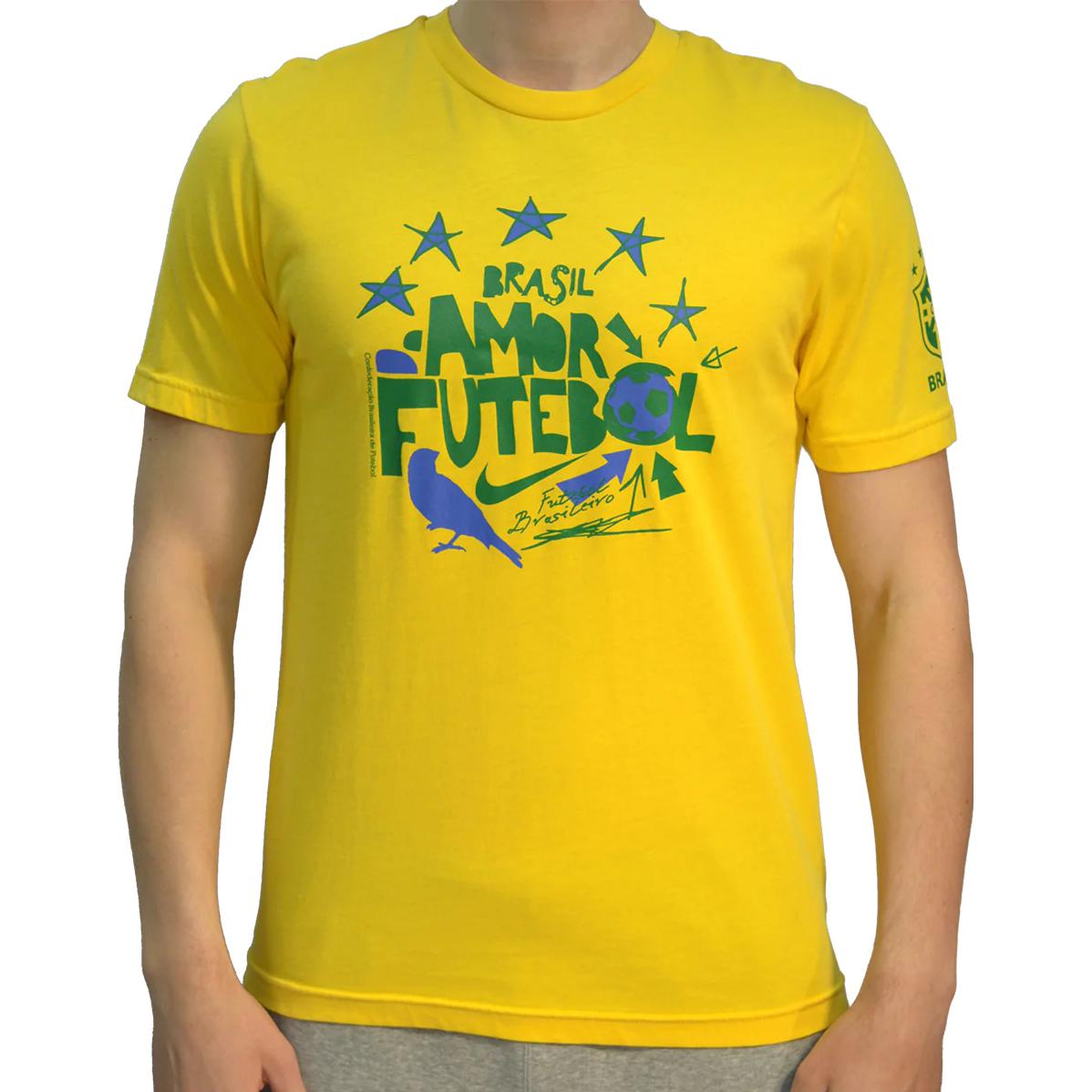 Nike Brasil Core Soccer Tshirt 'Yellow' 361385-703