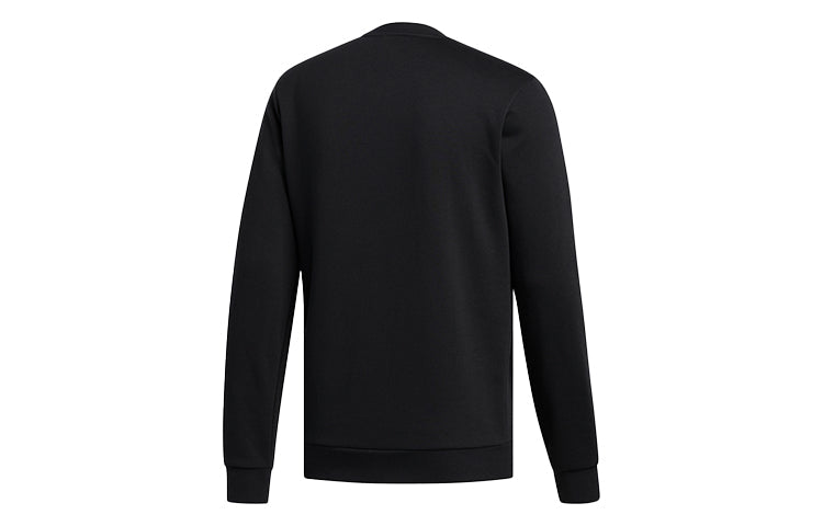 adidas Tmac Logo Crew Logo Printing Casual Round Neck Pullover Sports Black FM4754