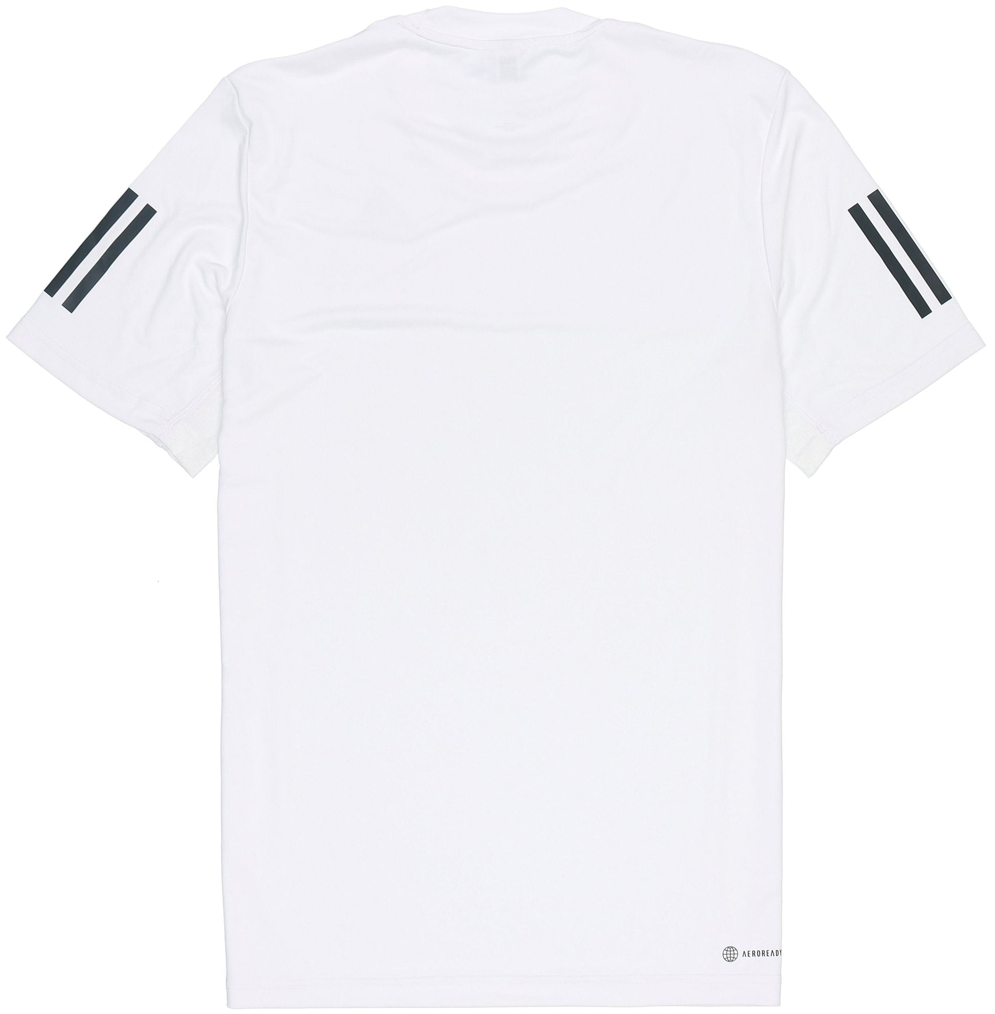 Men's adidas Solid Color Stripe Sports Breathable Round Neck Short Sleeve White T-Shirt HP1999