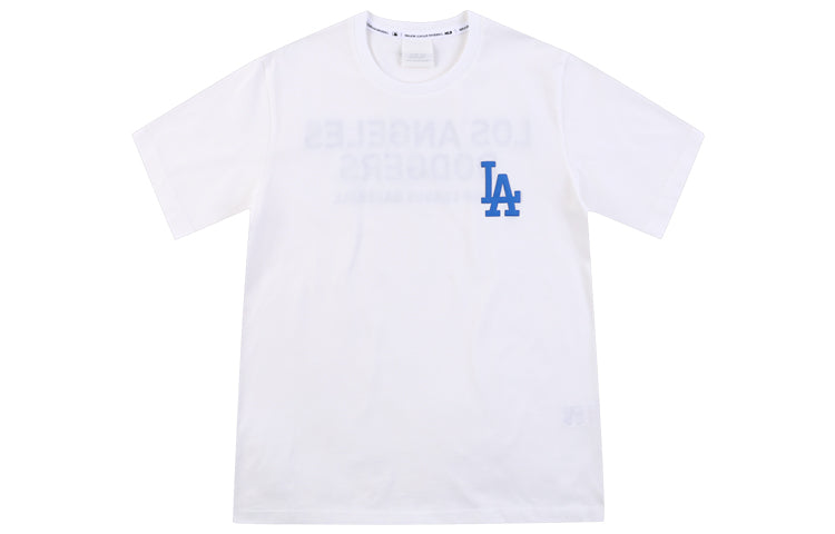 MLB Los Angeles Dodgers Chest Printing Short Sleeve White 31TS21931-07W