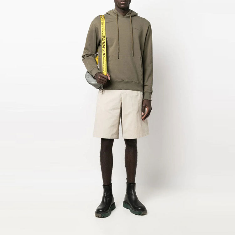 Men's Off-White SS22 Arrow Printing Bermuda Shorts Beige OMCB071S22FAB0011710