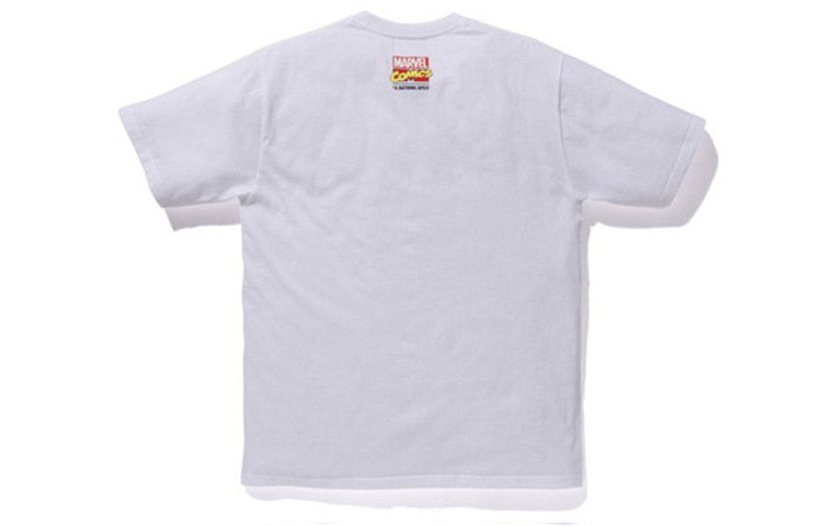 A Bathing Ape x Marvel Ape Head Camo Tee 'White' 1F23-110-919