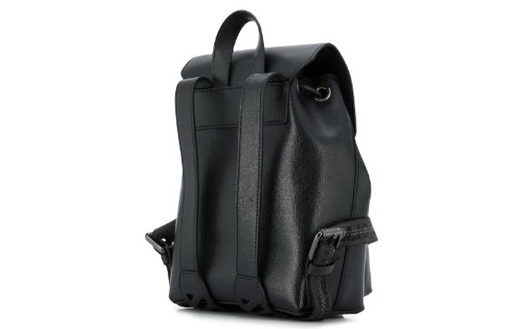 (WMNS) Off-White Cowhide Contrast Striped Drawstring Backpack Brown OWNB007F194230721001