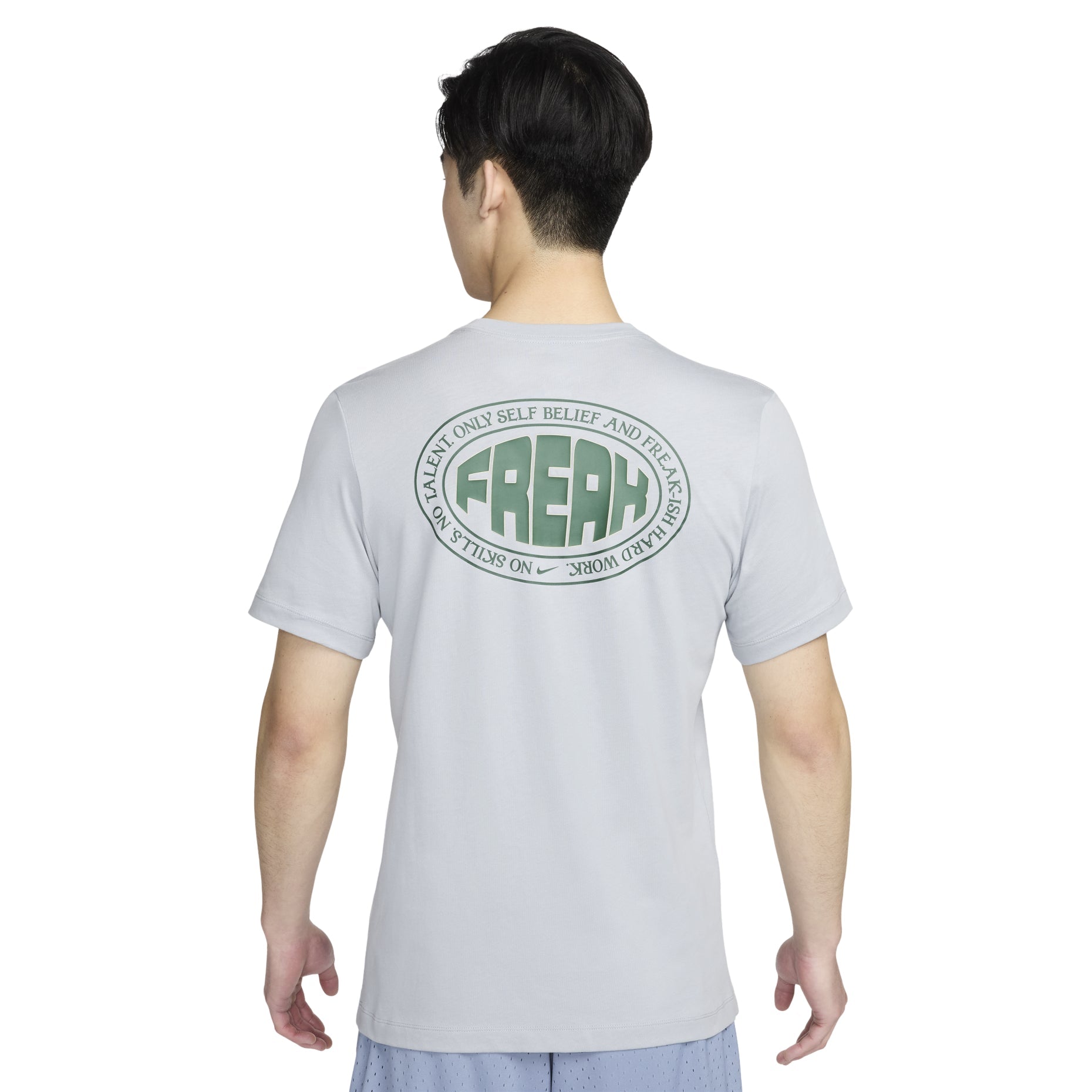 Nike Giannis Graphic T-shirt Asia Sizing 'Grey' FV8409-012